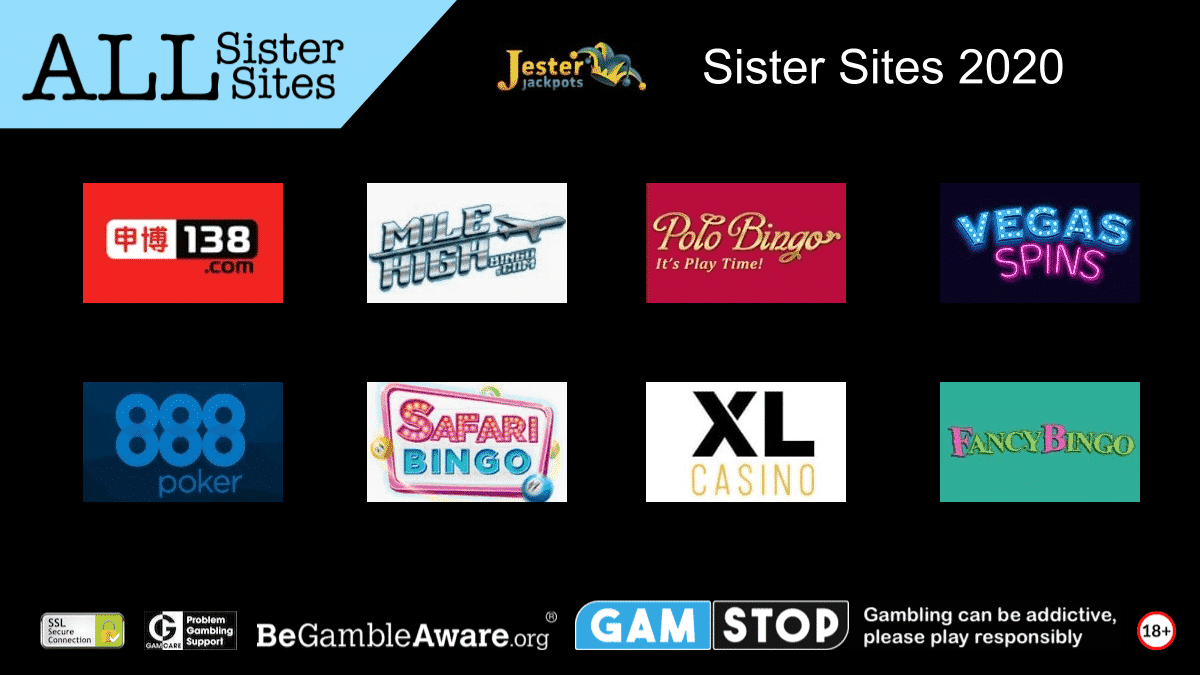 Archived Jester Jackpots casino homepage
