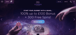 genesis casino screenshot