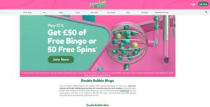 Double Bubble Bingo Website