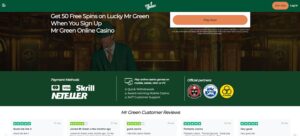 Mr Green Website