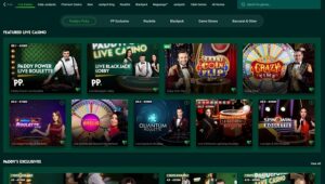 Paddy Power Vegas Website