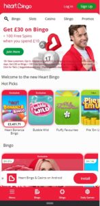 Heart Bingo Mobile