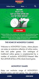 Monopoly Casino Mobile