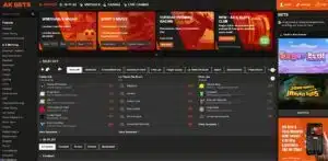 AK Bets sister sites screenshot