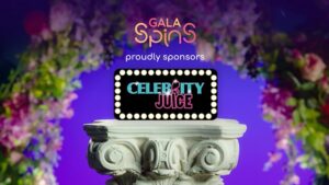 Gala Spins Sponsors Celebrity Juice