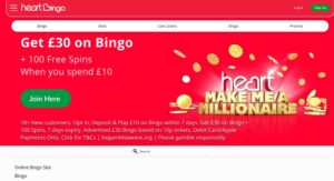 Buzz Bingo sister sites Heart Bingo