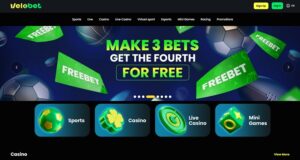 Velobet homepage