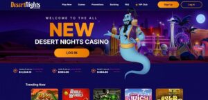 Desert Nights Casino sister sites homepage