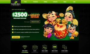 Raging Bull Casino sister sites homepage