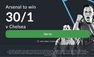 BetVictor Arsenal vs Chelsea