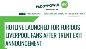 Paddy Power Trent Announcement