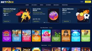 Betfoxx homepage