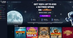 PlayOJO sister sites Luna Casino