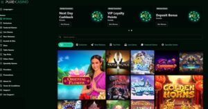 Pure Casino sister sites homepage
