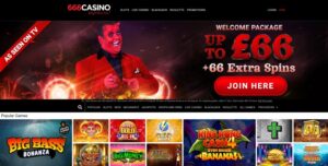 666 Casino sister sites screenshot