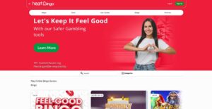 Heart Bingo sister sites screenshot