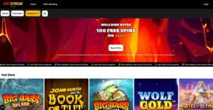 HotStreak Casino sister sites screenshot