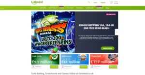 Lottoland sister sites screenshot