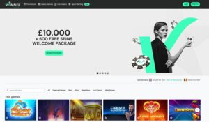 Winner Casino sister sites screenshot
