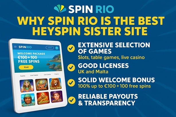 HeySpin sister site comparison