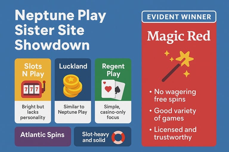 Neptune Play sister sites comparison