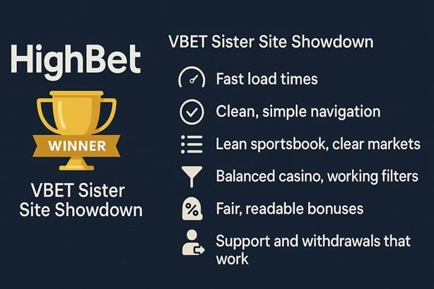 VBet sister sites comparison