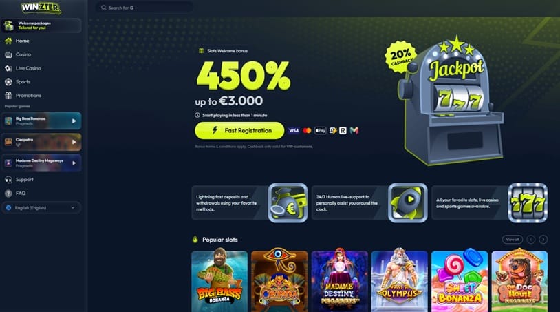 Winzter sister sites screenshot