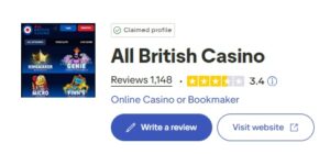 All British Casino trustpilot