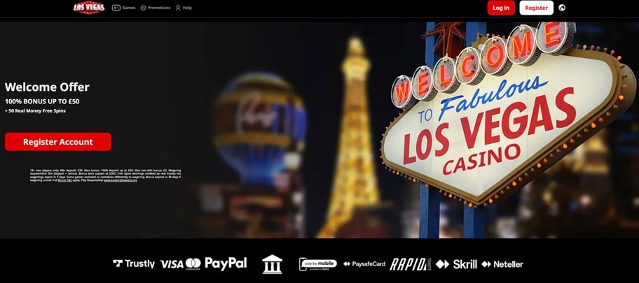 Los Vegas sister sites screenshot