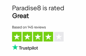 paradise8 trustpilot score