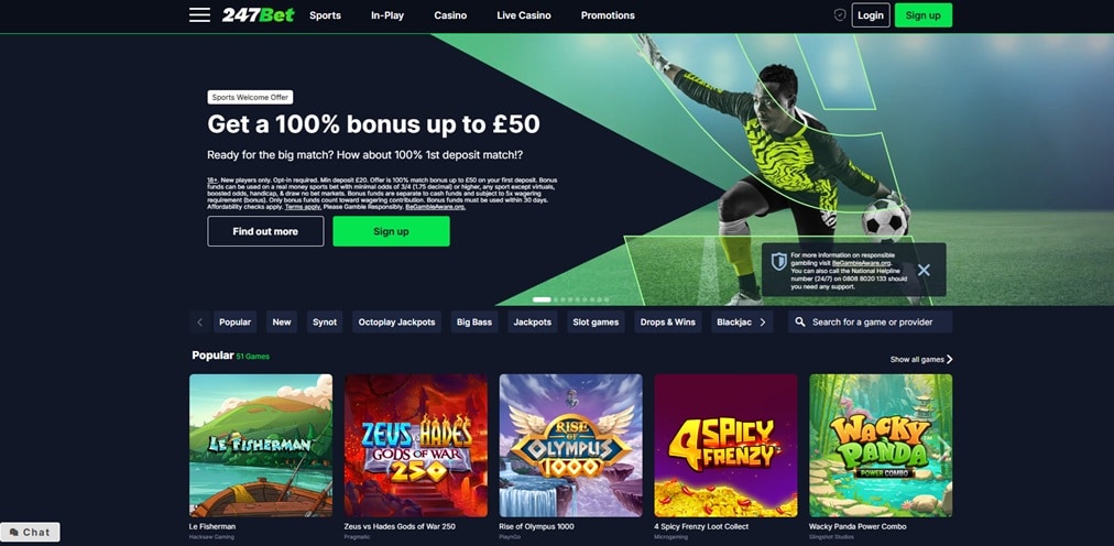 247bet sister sites screenshot