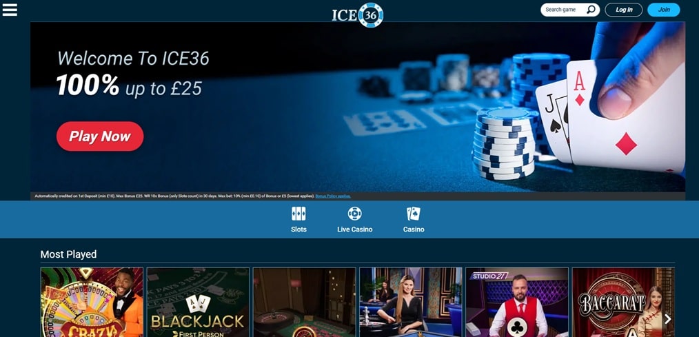 Ice36 sister sites screenshot