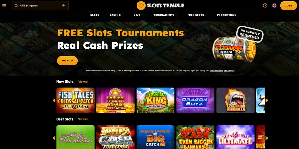 Slots Temple sister sites screenshot