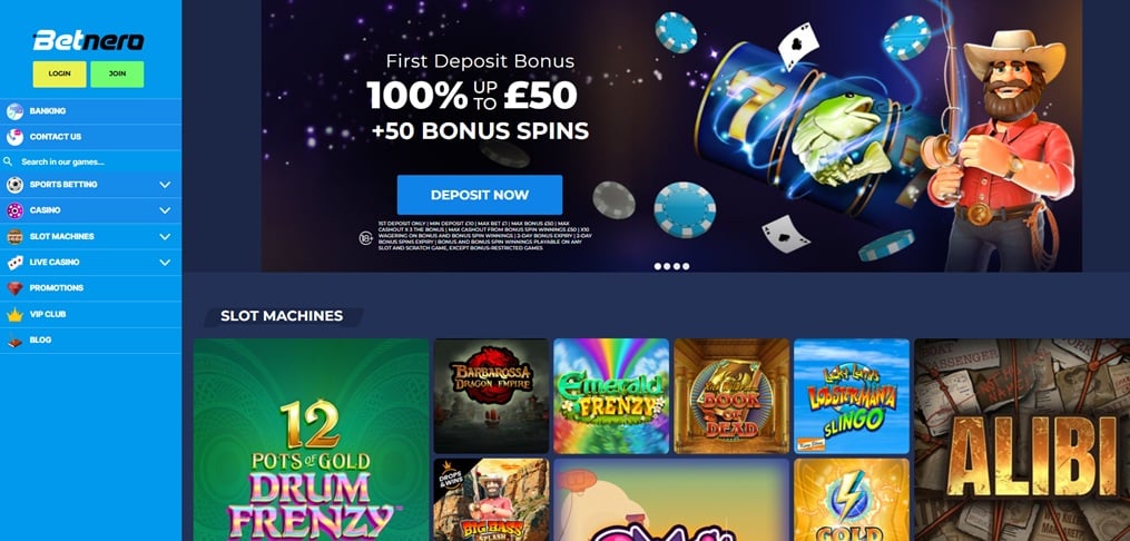 betnero sister sites screenshot