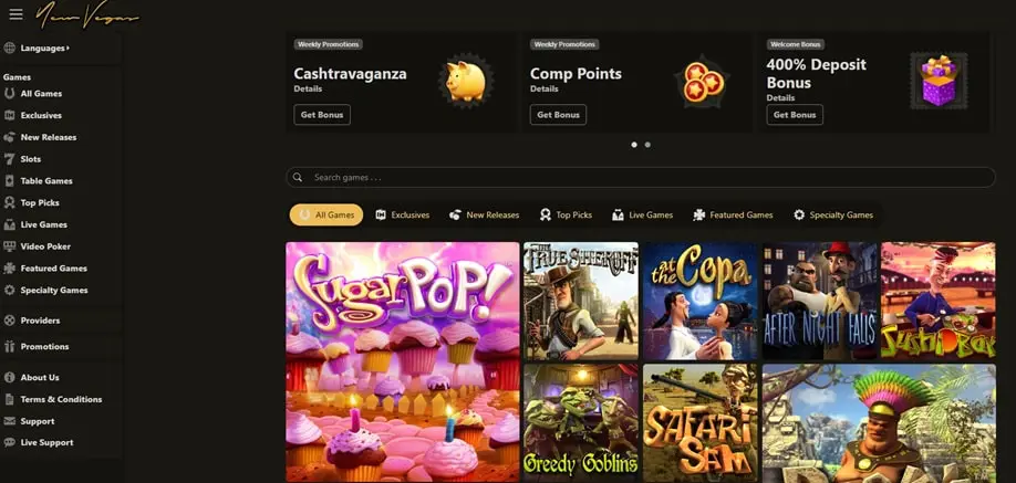 new vegas sister sites screenshot