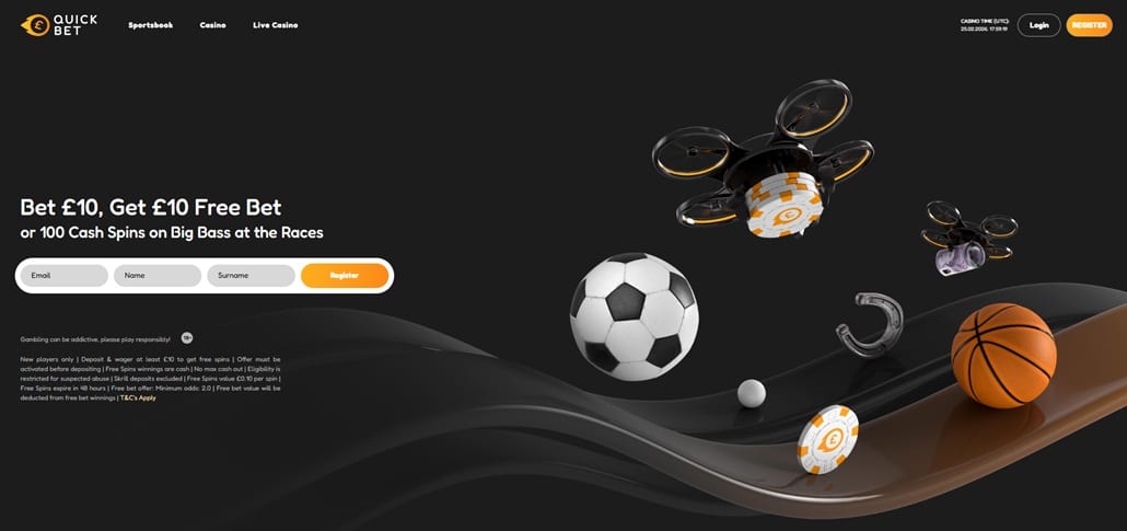 quick bet sister sites screenshot