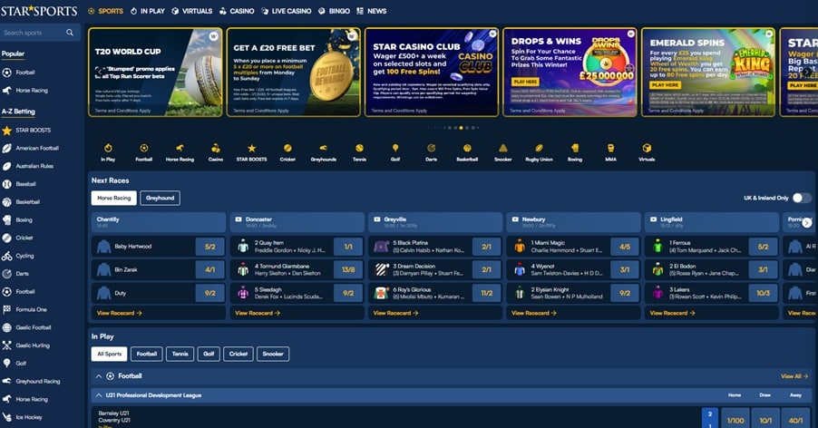 star sports sister sites screenshot