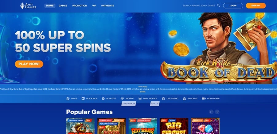 ahti games sister sites screenshot