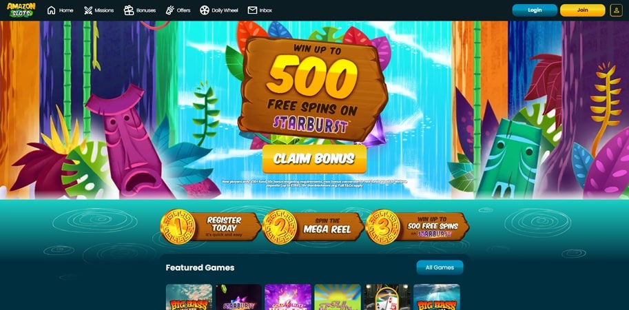 amazon slots casino sister sites screenshot