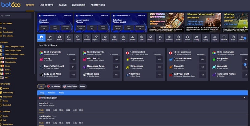 bet600 sister sites screenshot