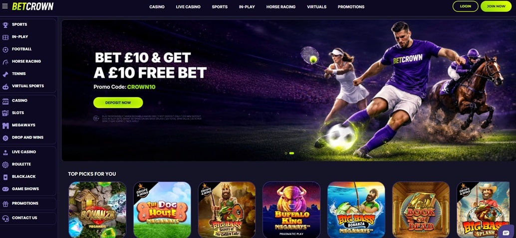 betcrown sister sites screenshot