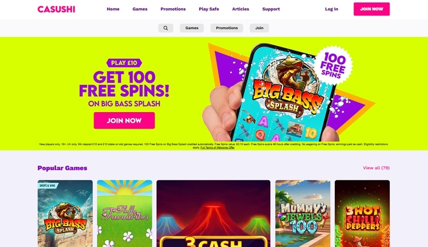 casushi sister sites screenshot