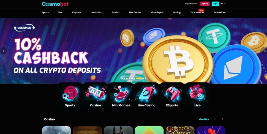 cosmobet sister sites screenshot