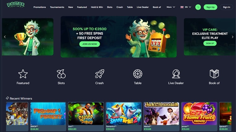 doctor spins sister sites screenshot