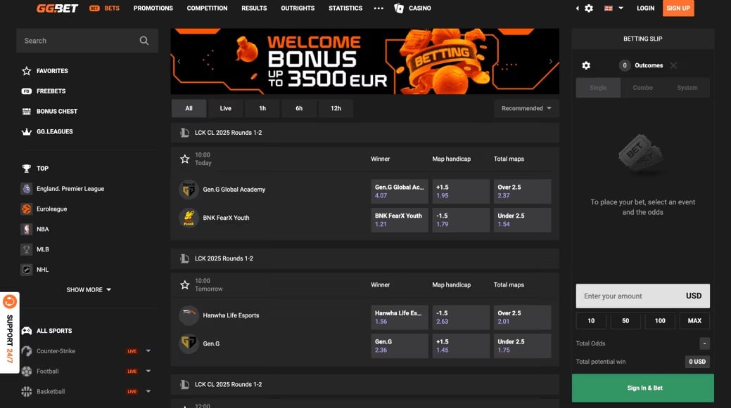 ggbet sister sites screenshot