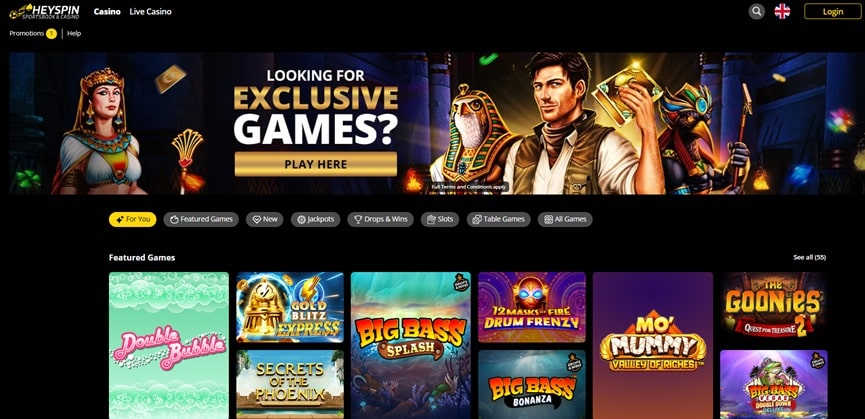 heyspin sister sites screenshot