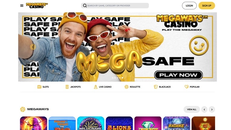 megaways casino sister sites screenshot