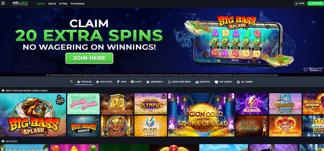 mr luck sister sites screenshot