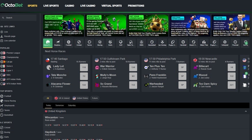 octobet sister sites screenshot