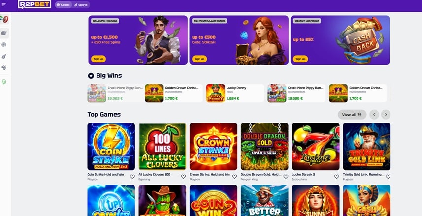 r2pbet sister sites screenshot
